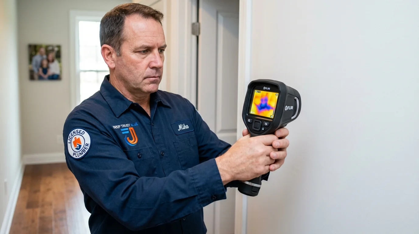 Thermal imaging leak detection by Johns Plumbing LLC in Tamaqua